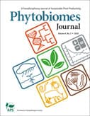 Couverture de l’article sur la diversité génétique du virus Grapevine Pinot gris, Phytobiomes Journal, 2020